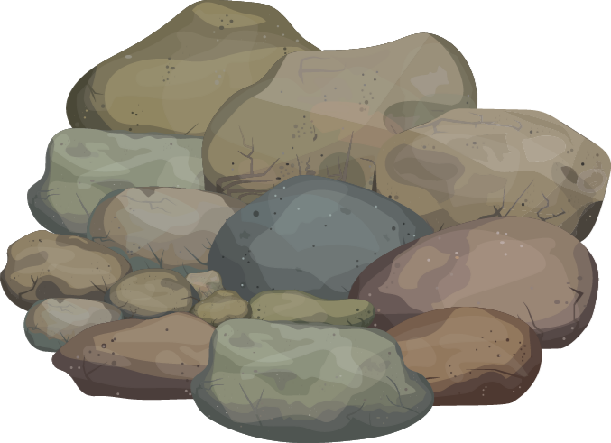 υφή χαλί βινυλίου από διαφορετικές πέτρες - TenStickers