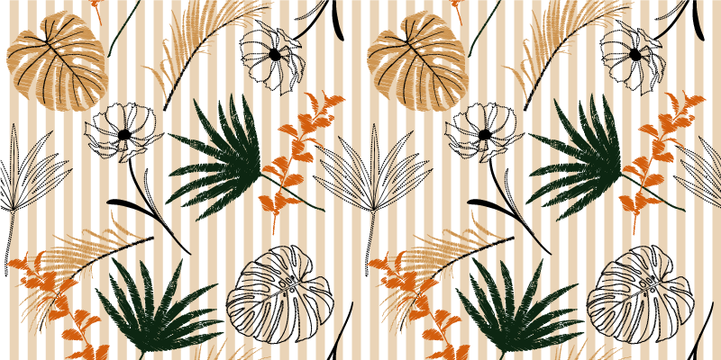 χαλί από βινύλιο, μαύρο και άσπρο - TenStickers