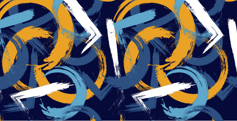 xαλί γεωμετρικού σχεδιασμού αφηρημένοι στροβιλισμοί - TenStickers