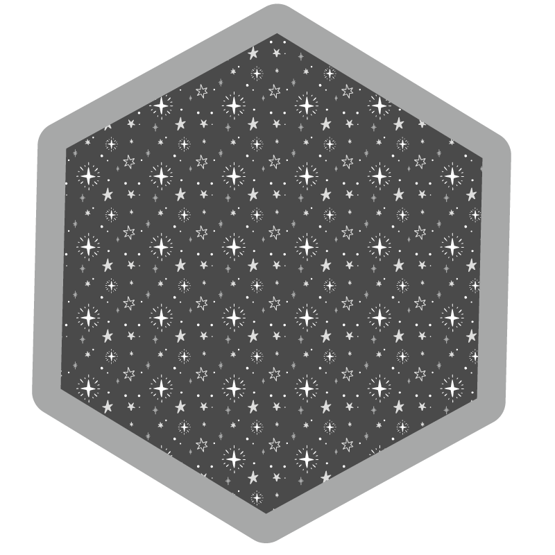 πλυμένο γκρι παιδικό χαλί με αστέρια - TenStickers