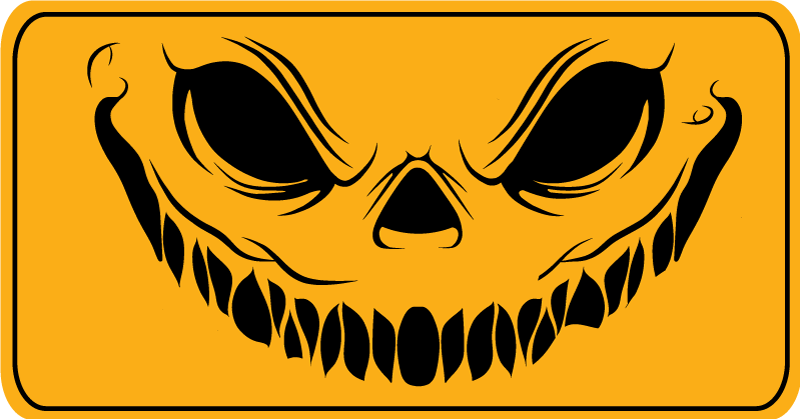 χαμογελαστά πρόσωπα τρομακτικά χαλιά αποκριών - TenStickers