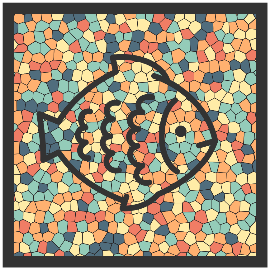 μωσαϊκό ψάρια μωσαϊκό πλακάκια δαπέδου - TenStickers