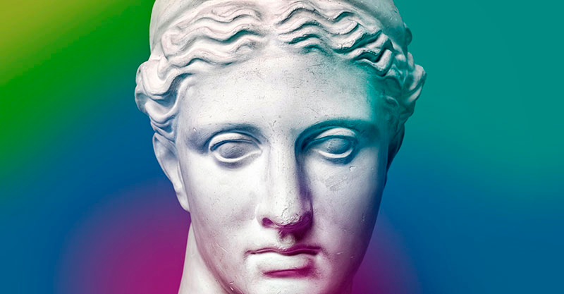 εκλεκτής ποιότητας κουβέρτα ελληνικών αντικειμένων - TenStickers