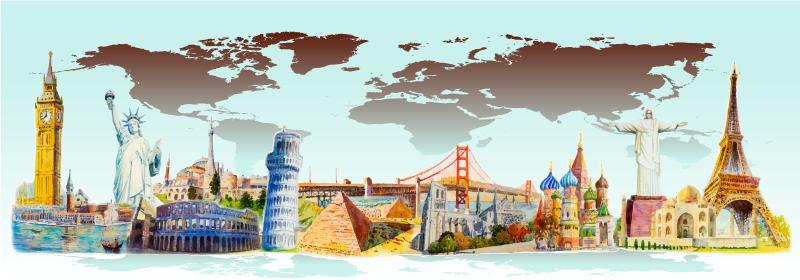 χαλιά διαφόρων χωρών σαλόνι - TenStickers