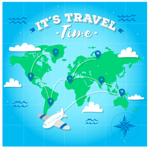 πράσινο χαλί παγκόσμιου χάρτη παγκόσμιου χάρτη - TenStickers