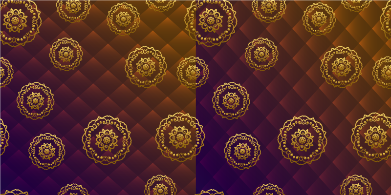 πολύχρωμο κομψό χαλί μάνταλα βινυλίου - TenStickers