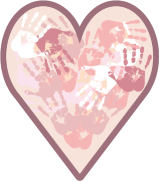 Βινυλιακό χαλί με όνομα εξατομικευμένη καρδιά - TenStickers