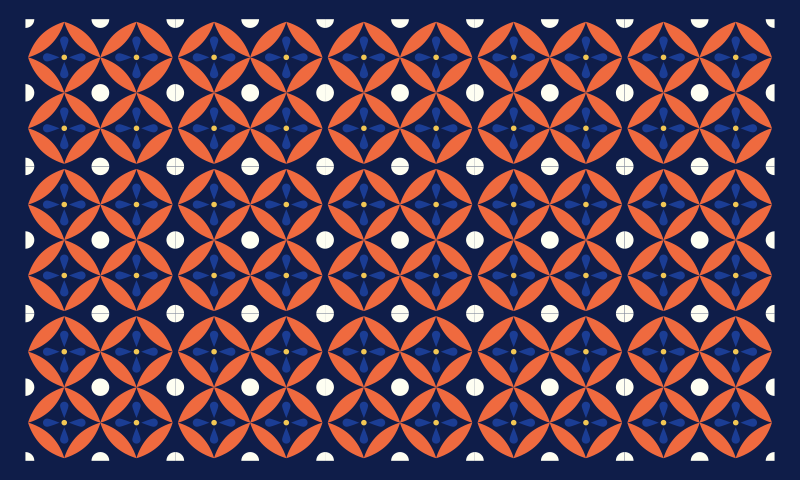 xαλί γεωμετρικού σχεδιασμού οθόνη με γεωμετρικά σχέδια - TenStickers