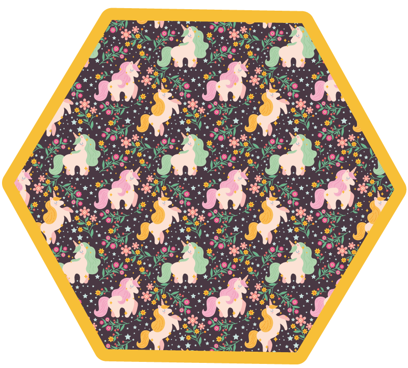 μοκέτα βινυλίου παιδική χαρά μυθικών πλασμάτων - TenStickers