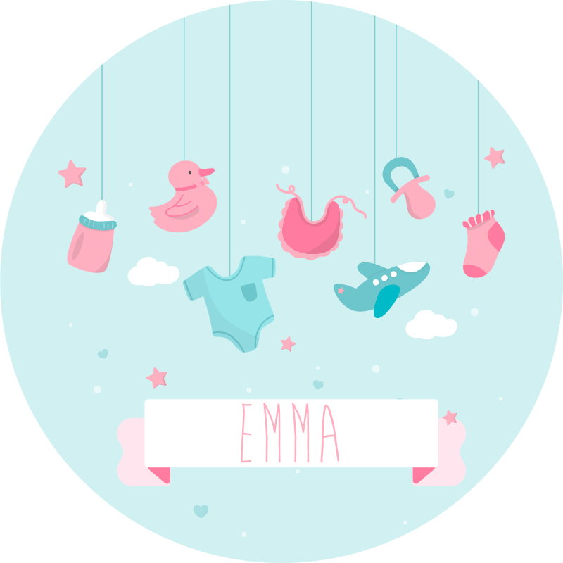 Βινυλιακό χαλί νηπιαγωγείου εξατομικευμένο παιδικό δωμάτιο - TenStickers