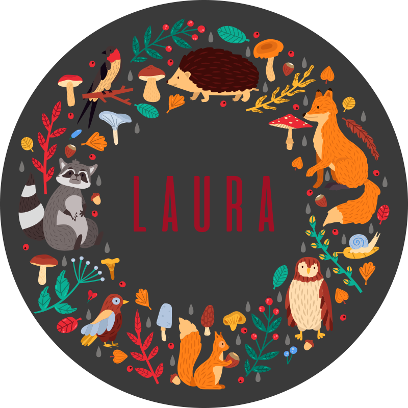 εξατομικευμένο χαλί εξατομικευμένων άγριων ζώων - TenStickers