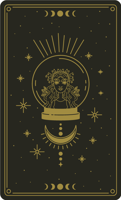 το χαλί της κρεβατοκάμαρας μάγισσας και της σελήνης - TenStickers