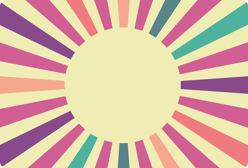 70's γεωμετρικό χαλί vintage βινυλίου - TenStickers