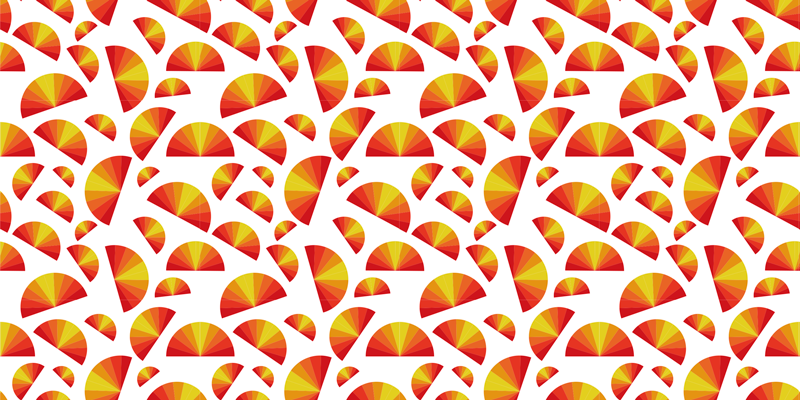 xαλί γεωμετρικού σχεδιασμού κυκλική διάταξη μοτίβων - TenStickers