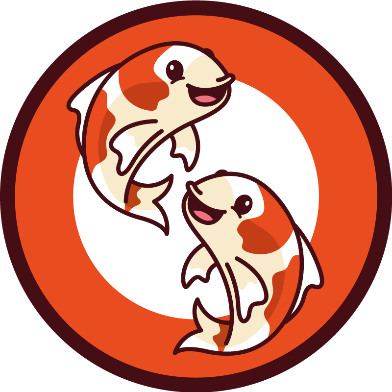 ζωικό χαλί anime koi fish - TenStickers