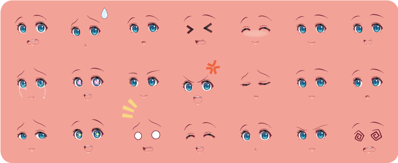 Το anime αντιμετωπίζει χαλί βινυλίου εφήβων - TenStickers