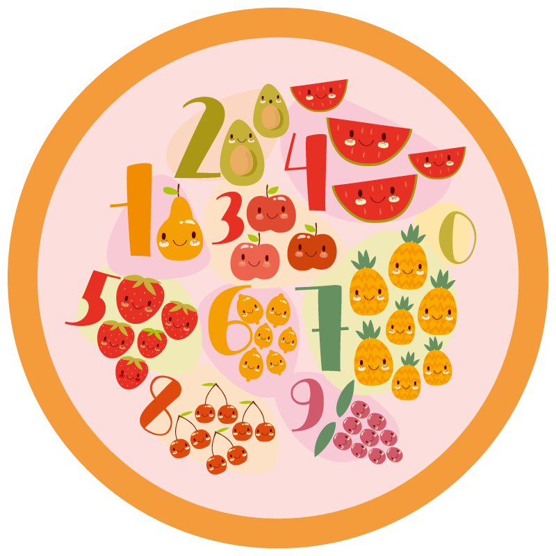 εκπαιδευτικό οδικό χαλί οδικών αριθμών - TenStickers