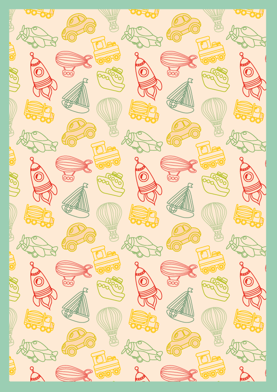 παιδικό χώρο κουβέρτα βινυλίου κινουμένων σχεδίων - TenStickers