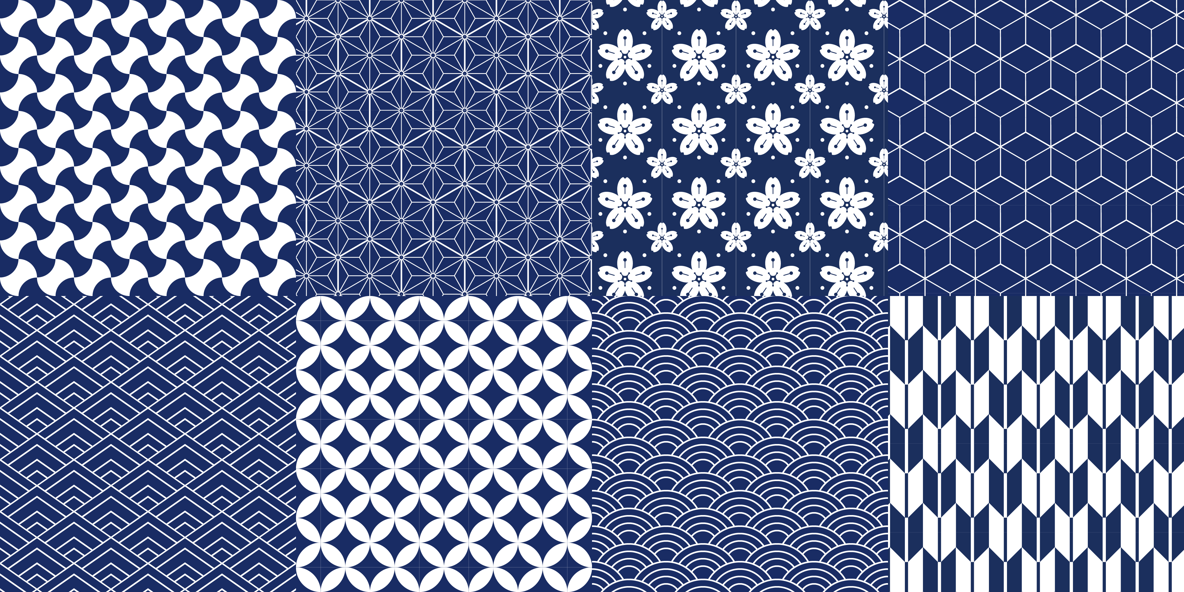 περίπλοκο μπλε και άσπρο πλακάκι χαλί βινυλίου - TenStickers