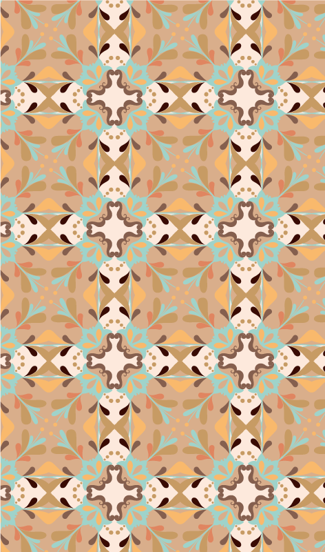 κλασικά πλακάκια χαλί βινυλίου - TenStickers