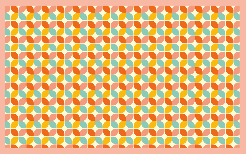 πολύχρωμα τετράγωνα γεωμετρικά χαλιά βινυλίου - TenStickers