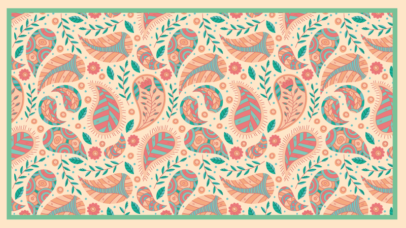 ορθογώνιο persa πράσινο εθνοτικό χαλί - TenStickers