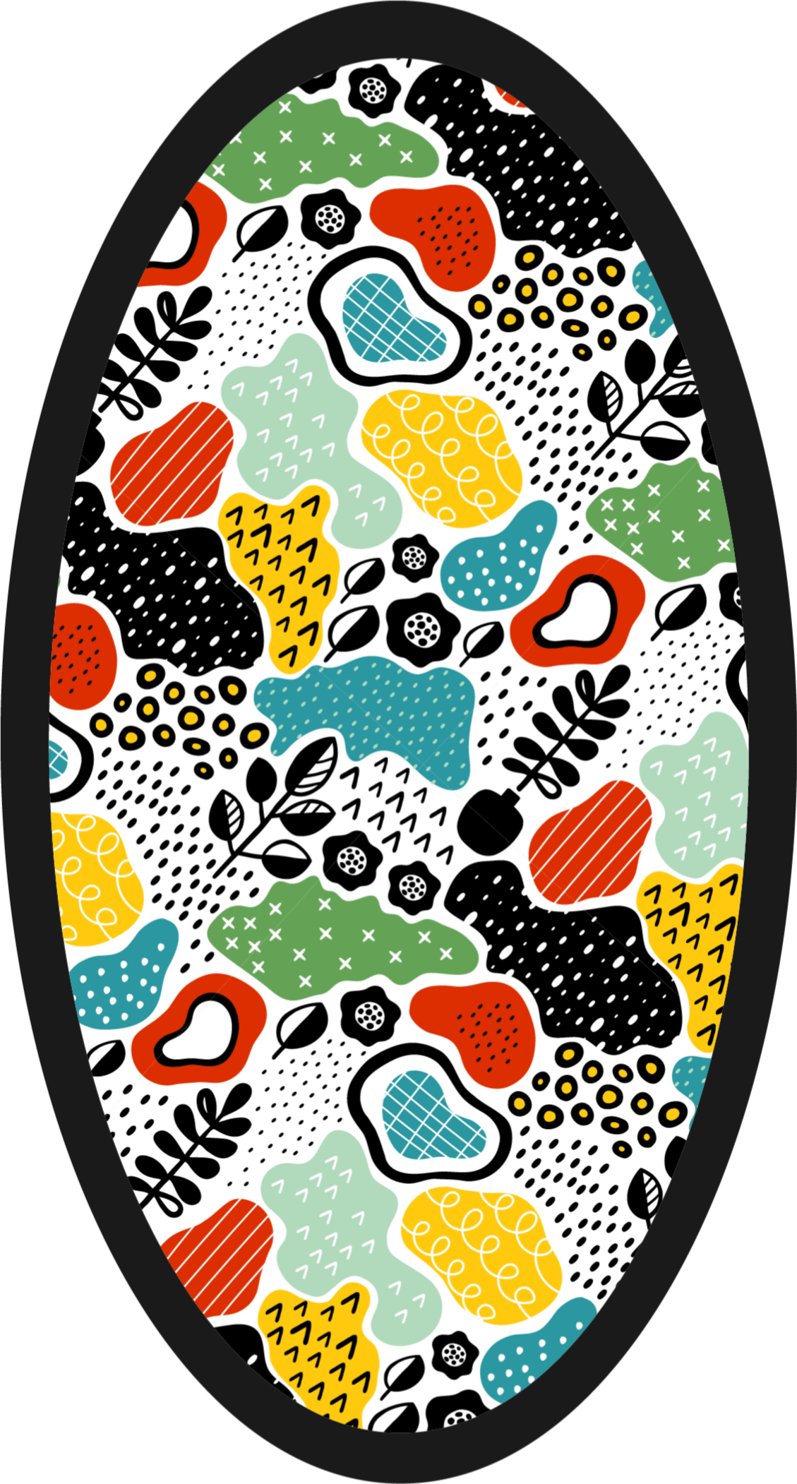 πολύχρωμο αφηρημένο σχέδιο μοντέρνο χαλί - TenStickers