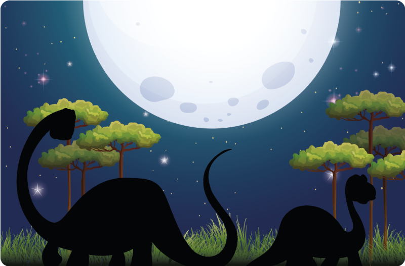 δεινόσαυρος σε χαλί υπνοδωματίου - TenStickers