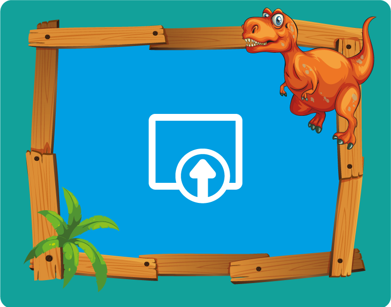 παιδικό χαλί δαπέδου προσαρμόσιμος δεινόσαυρος - TenStickers