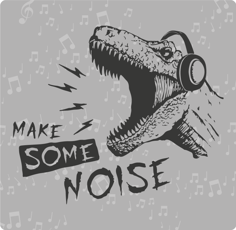 μοκέτα βινυλίου δυναμικός ήχος δεινοσαύρων - TenStickers