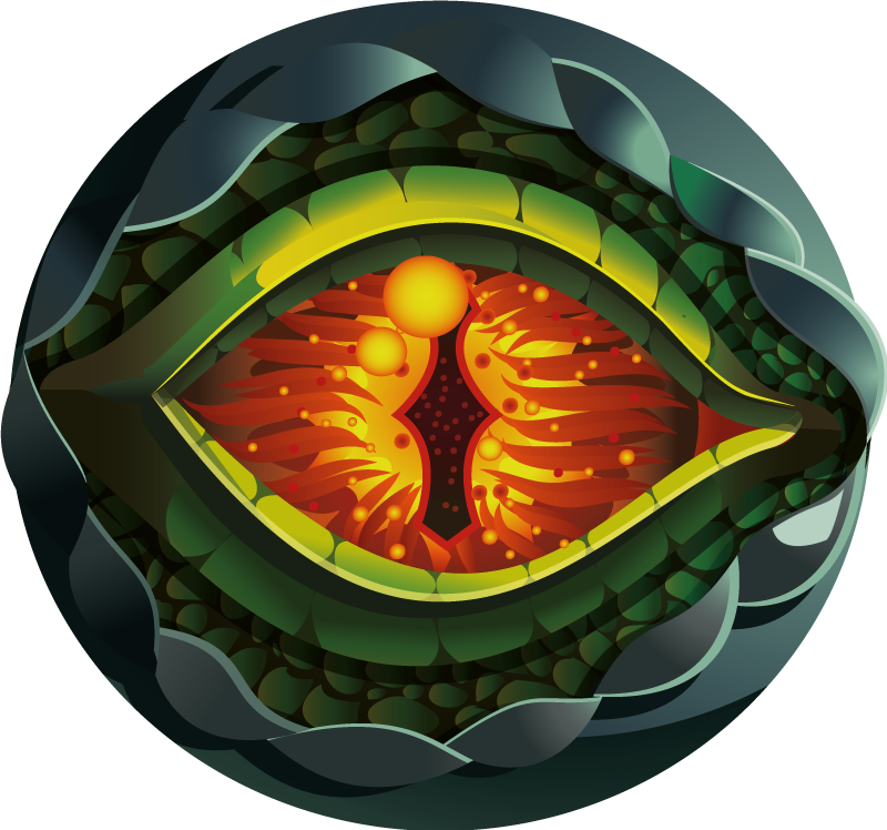 δεινόσαυρος μάτι φυσικό σχέδιο χαλί ζώων - TenStickers