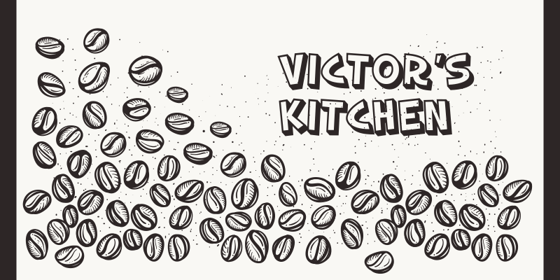 φόντο με σύγχρονη κουβέρτα κόκκους καφέ - TenStickers