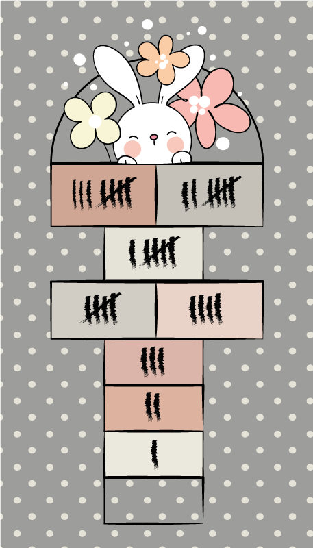 σκανδιναβικό χαλί κουτσομπολιού κουνελιού - TenStickers