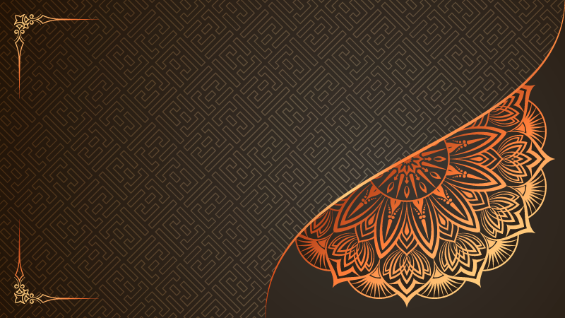 χρυσό χαλί από βινύλιο μάνταλα για γραφείο στο σπίτι - TenStickers