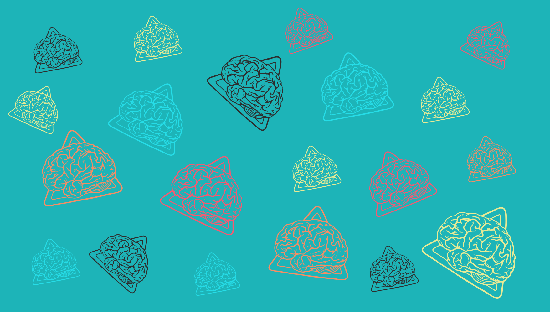 μοκέτα βινυλίου αφηρημένα μοτίβα εγκεφάλου - TenStickers