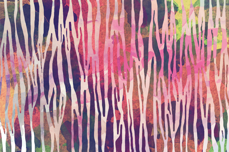 αφηρημένη ζέβρα υφή ζωική εκτύπωση κουβέρτα βινυλίου - TenStickers