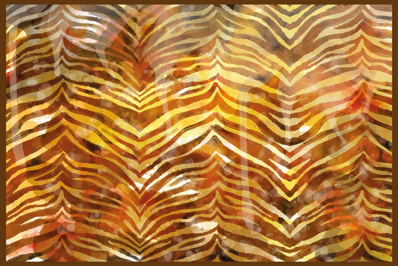 ζέβρα ακουαρέλα υφή ζωική εκτύπωση κουβέρτα βινυλίου - TenStickers