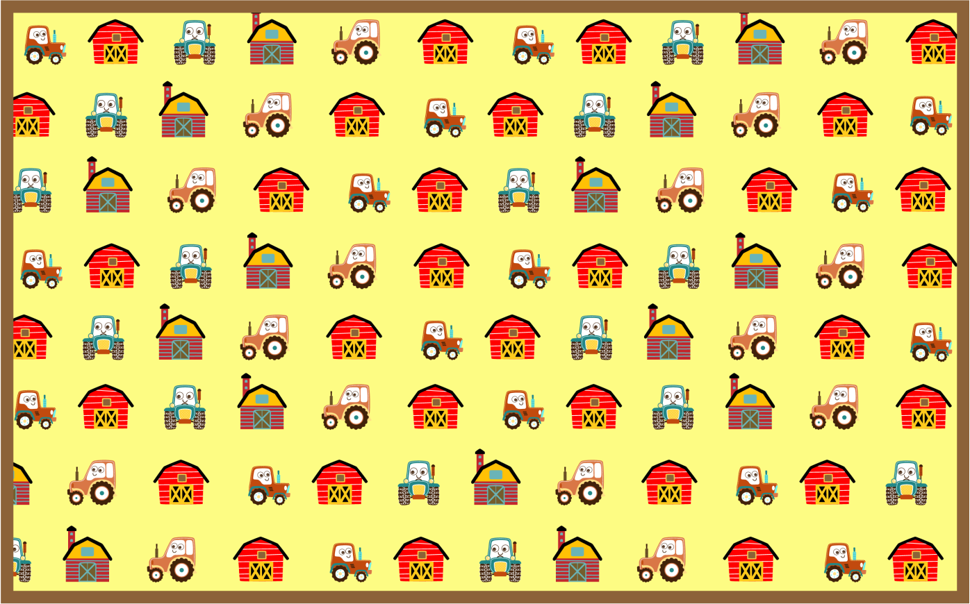 παιδικό χαλί δαπέδου διασκέδαση στην αυλή - TenStickers