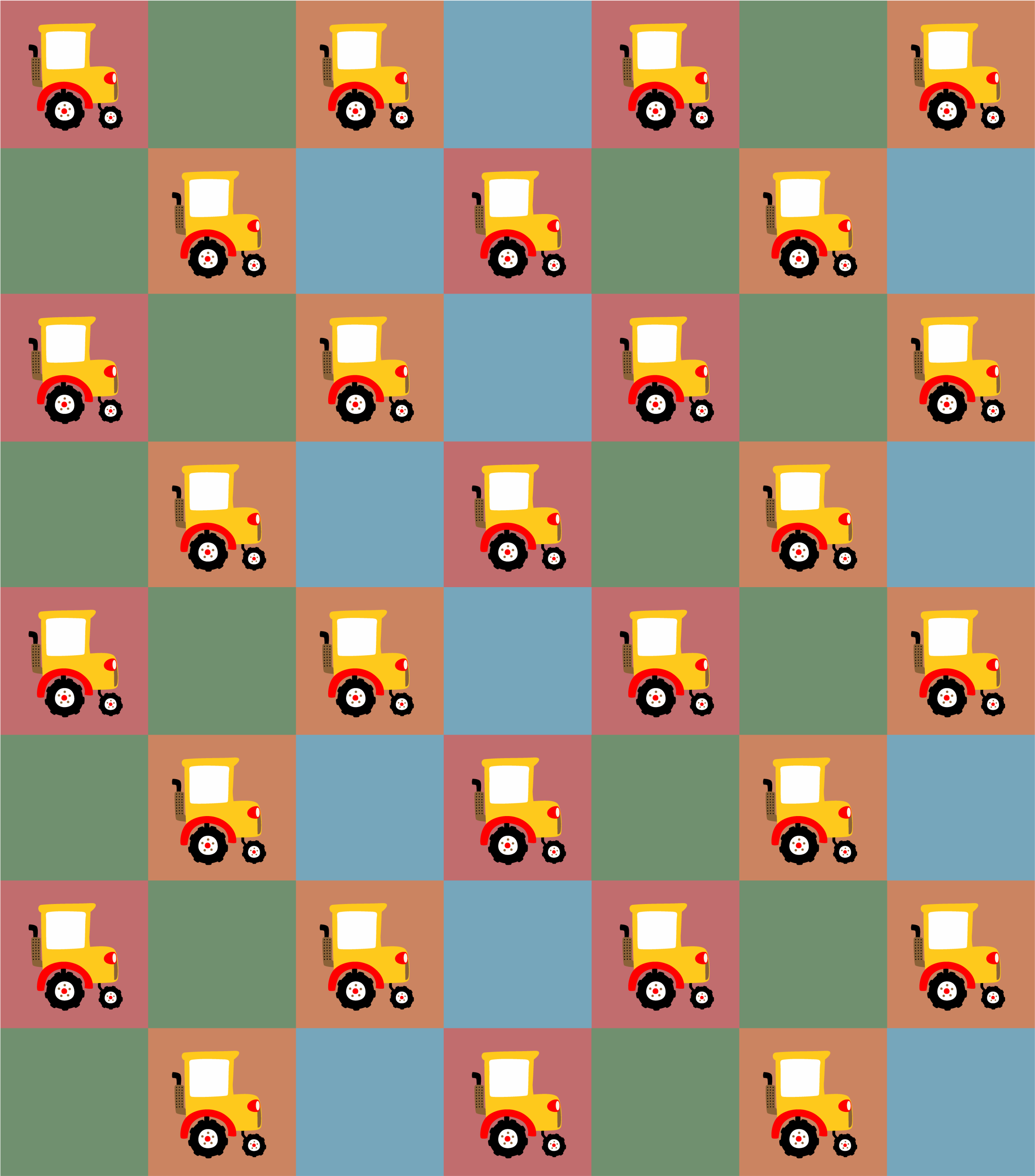 μοκέτα βινυλίου μοτίβο τρακτέρ - TenStickers