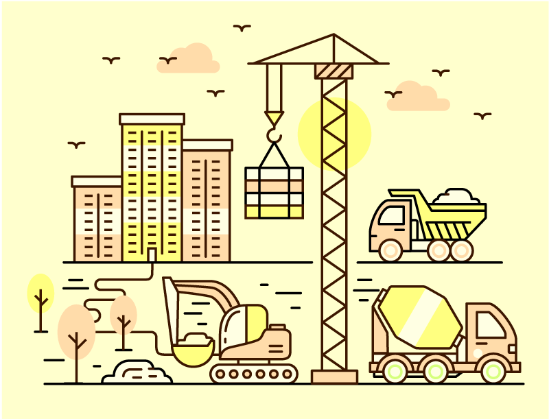 παιδικό χαλί βινυλίου φορτηγό - TenStickers