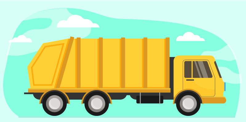 κίτρινο χαλί για παιδικά σκουπίδια - TenStickers