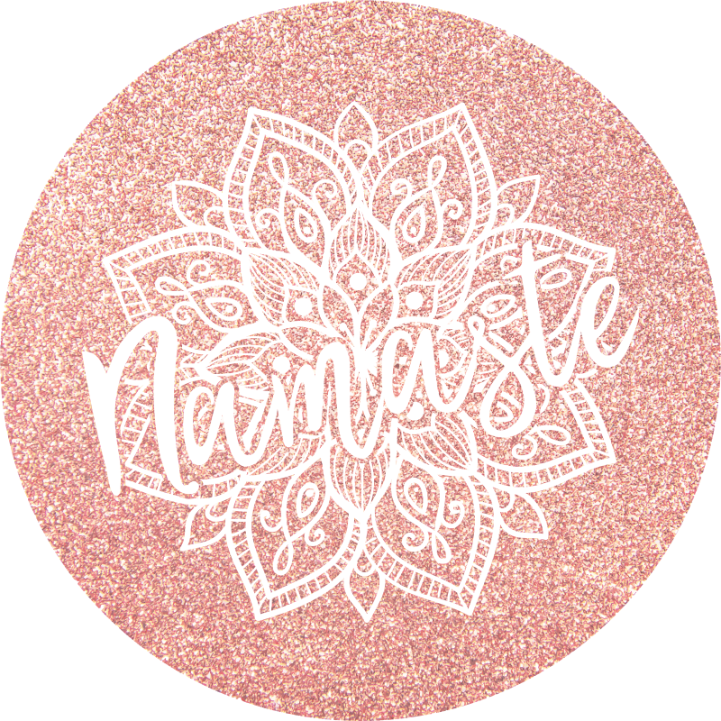 ροζ χαλί βινυλίου namaste mandala - TenStickers