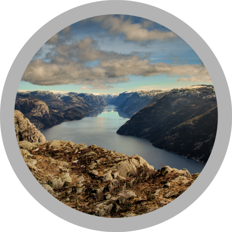 χαλί βινυλίου preikestolen της Νορβηγίας - TenStickers