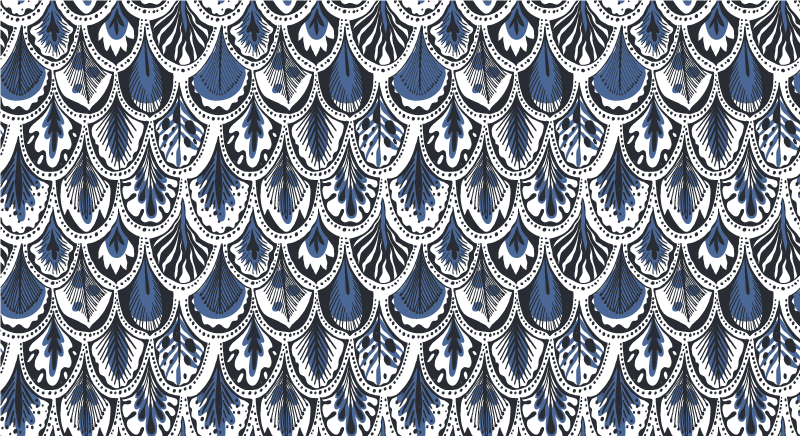 μπλε κουβέρτα με φτερά πουλιών από ζώο - TenStickers