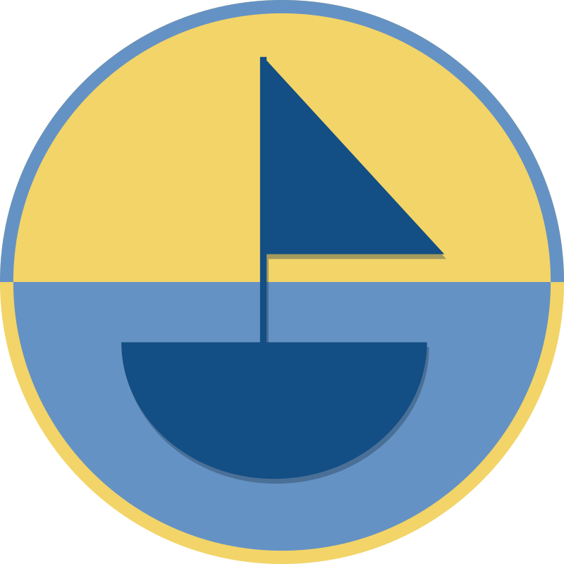 χαλί βινυλίου με βάρκα και παραλία - TenStickers