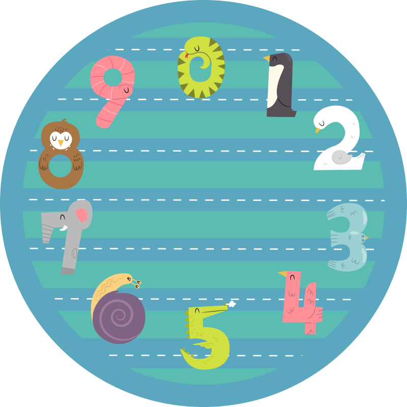 παιδικό χαλί δαπέδου κυκλική πίστα - TenStickers