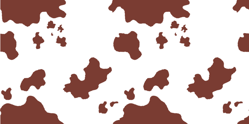 αγελάδα εκτύπωσης ζώων εκτύπωσης κουβέρτα βινυλίου - TenStickers