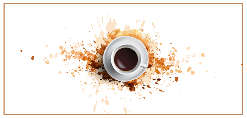 χαλί βινυλίου τραπεζαρία με έκρηξη καφέ - TenStickers