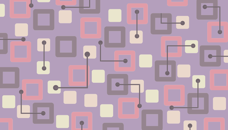 ροζ και μοβ μοντέρνα πλακάκια γεωμετρικά χαλιά - TenStickers