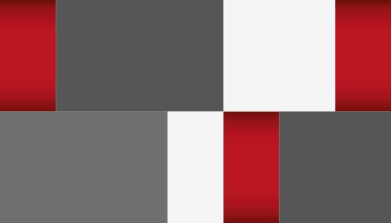 κόκκινο, λευκό και γκρι πλακάκια γεωμετρικά χαλιά - TenStickers